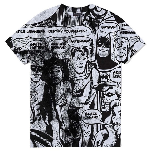 The Hundreds X DC Comics Collaboration Copy T-Shirt in White - Large - Picture 1 of 9